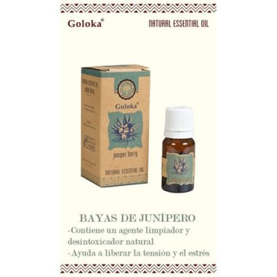 aceite esencial natural juniper berry bayas de enebro goloka