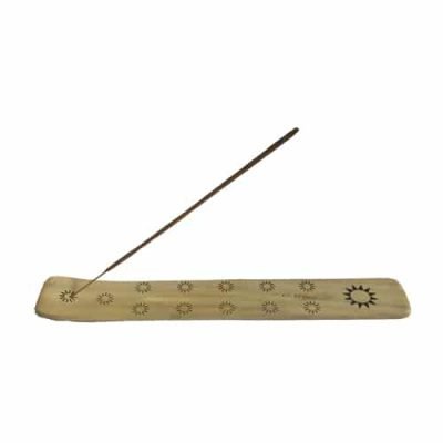 tablilla quemador incienso madera clara