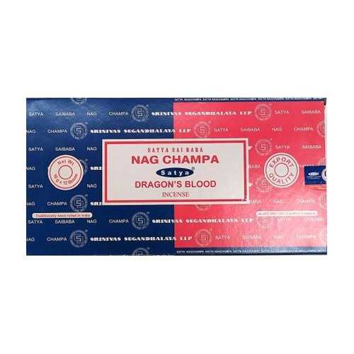 incienso nag champa sangre de dragon satya