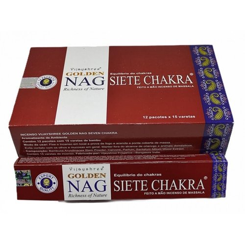 incienso golden nag siete chakra