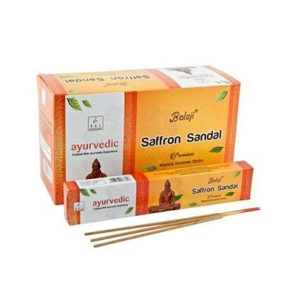 incienso balaji Azafran Sándalo ayurvedic