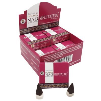 cono incienso golden nag meditacion