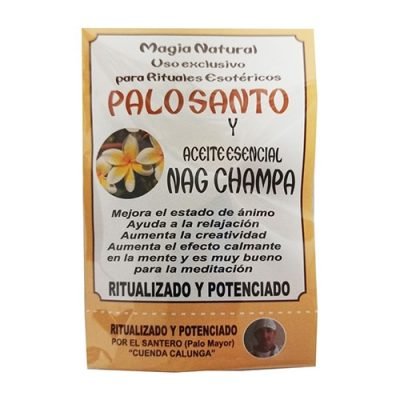 palo santo ritualizaco con nag champa