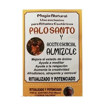 palo santo ritualizado con almizcle