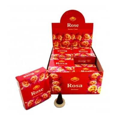 cono de incienso rosa sac