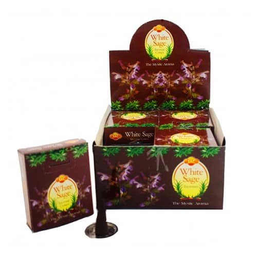 cono de incienso salvia blanca sac