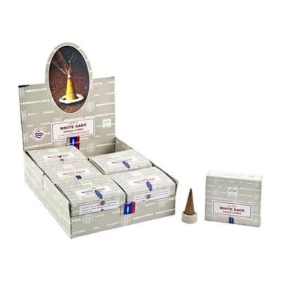 cono incienso salvia blanca satya