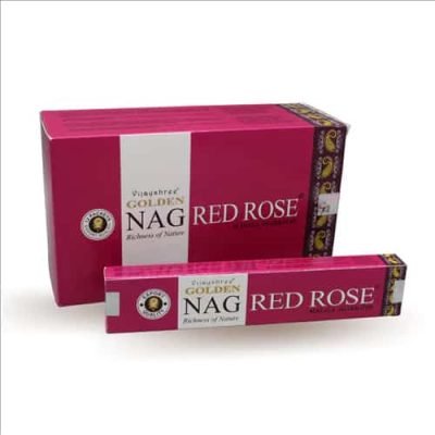 incienso golden nag rosa roja - red rose