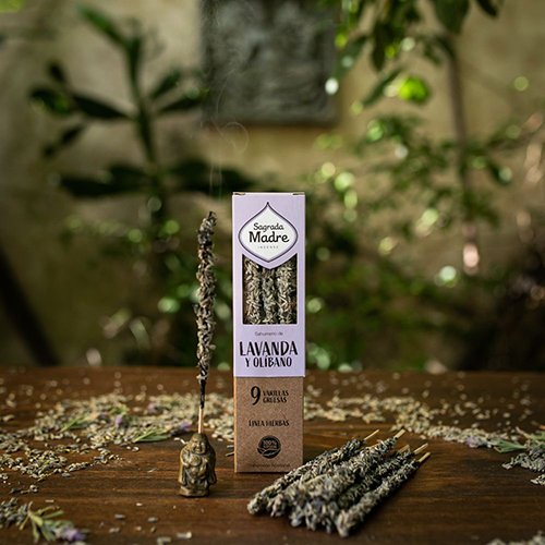 Incienso Hierbas Lavanda y Olibano sagrada madre