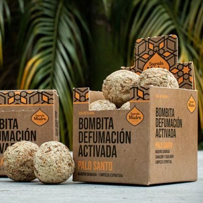bombita defumacion activada palo santo sagrada madre
