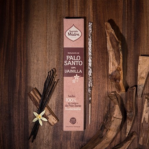 incienso palo santo con vainilla sagrada madre