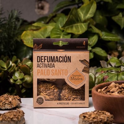 pastilla de defumacion activada palo santo sagrada madre