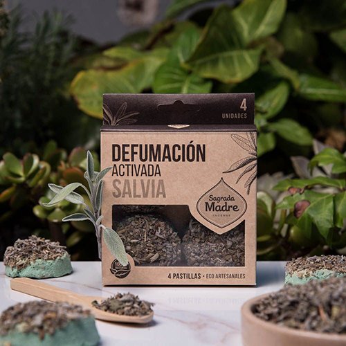 pastilla de defumacion activada salvia blanca sagrada madre