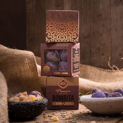 Bombita defumación activada Premium Olibano Lavanda Sagrada Madre
