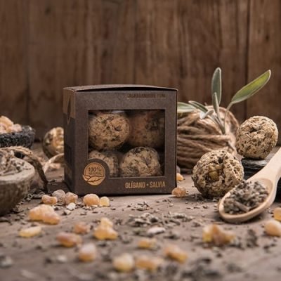 Bombita defumación activada Premium Olibano Salvia Sagrada Madre