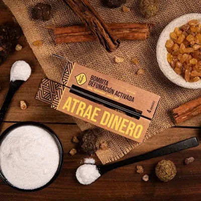 bombita defumacion activada atrae dinero de sagrada madre X 4