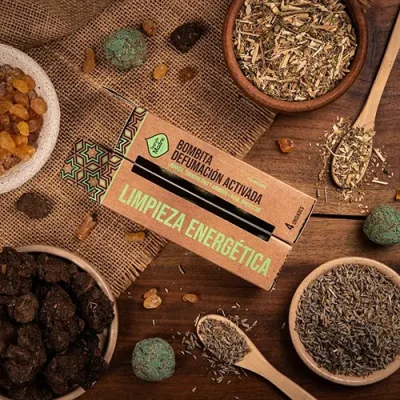 bombita defumacion activada limpieza energetica de sagrada madre X 4