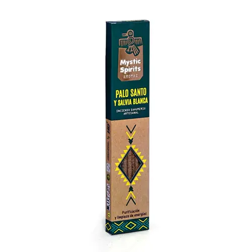incienso palo santo con salvia blanca mystic spirits hari darshan