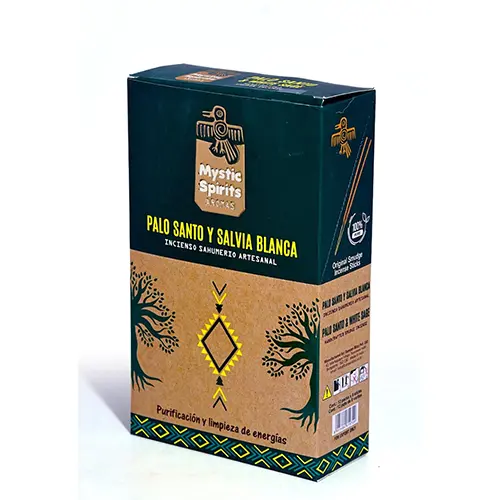 incienso palo santo con salvia blanca mystic spirits