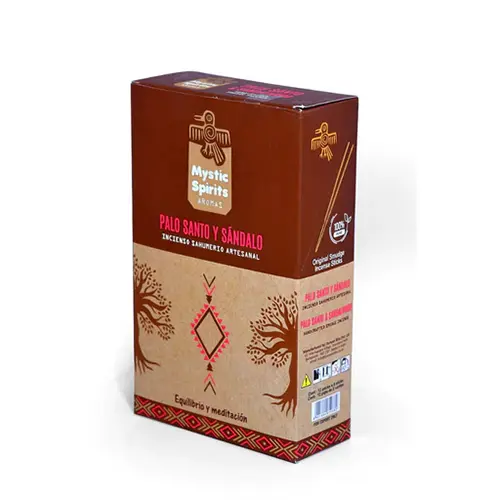 incienso palo santo con sandalo mystic spirits