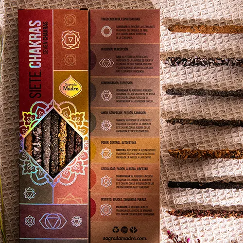 Sahumerios 7 Chakras de saagrada madre