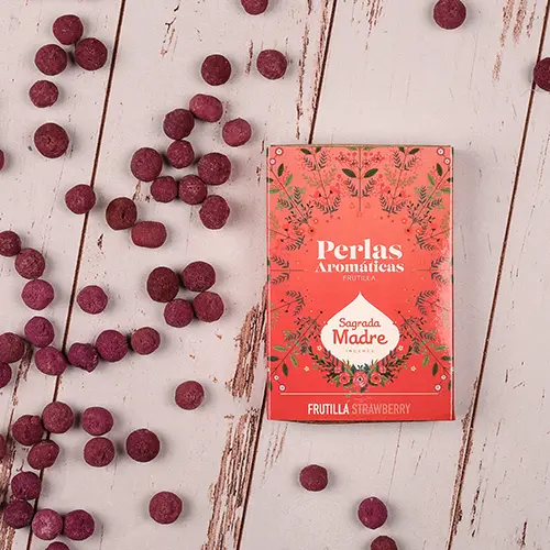 perlas aromaticas frutilla fresa sagrada madre