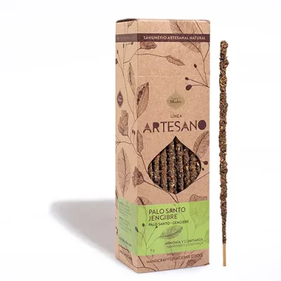 incienso artesano de sagrada madre Palo Santo Jengibre