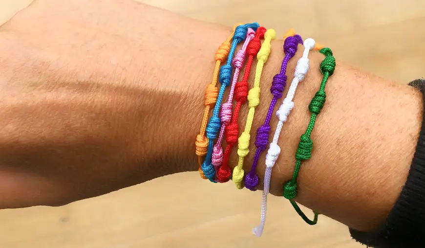 pulsera 7 nudos