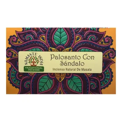incienso namaste india palo santo con sandalo