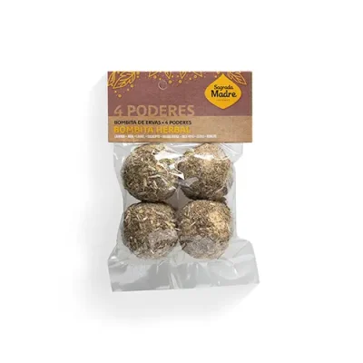 Bombita defumación activada Herbal X 4 Bolsita Sagrada Madre 4 poderes