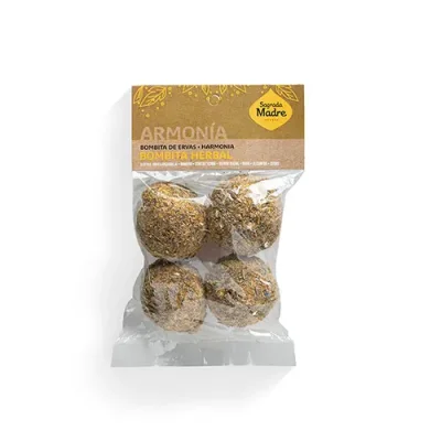 Bombita defumación activada Herbal X 4 Bolsita Sagrada Madre Armonia