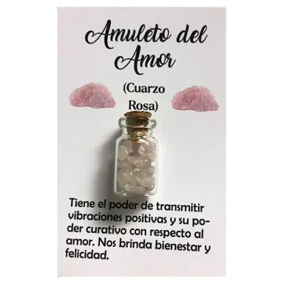 amuleto del amor cuarzo rosa