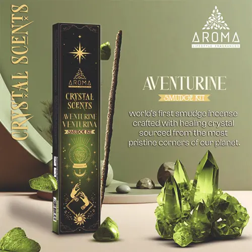 incienso crystal aventurina aroma