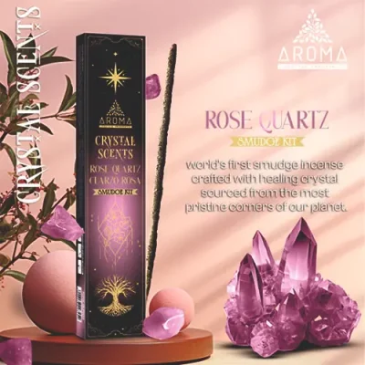 incienso crystal cuarzo rosa aroma