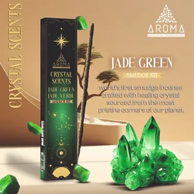 incienso crystal jade verde aroma